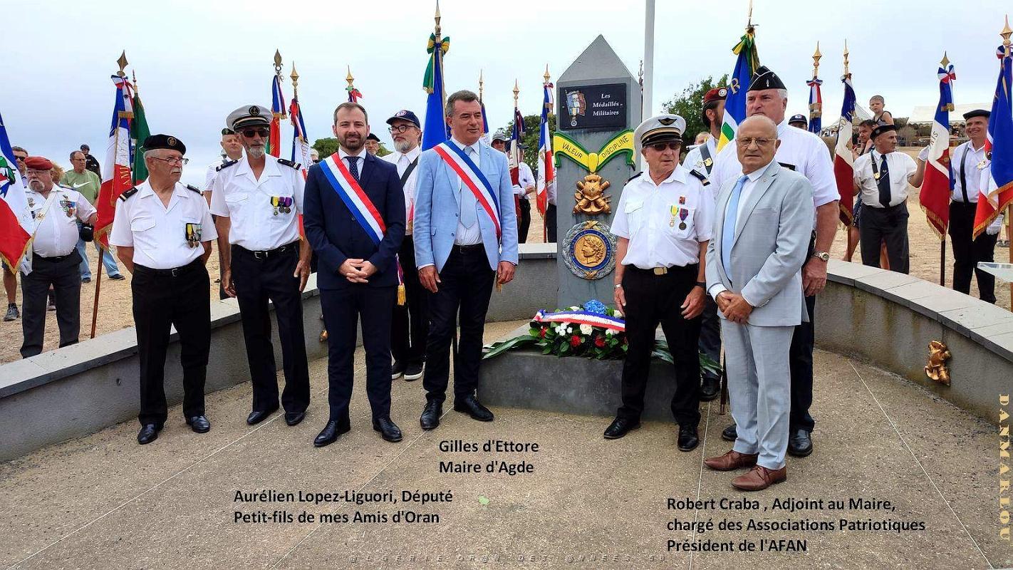1 Cap Agde - 15 Aout 2023 -  Stele Medailles Militaires - Anniversaire 60 ans (45).jpg